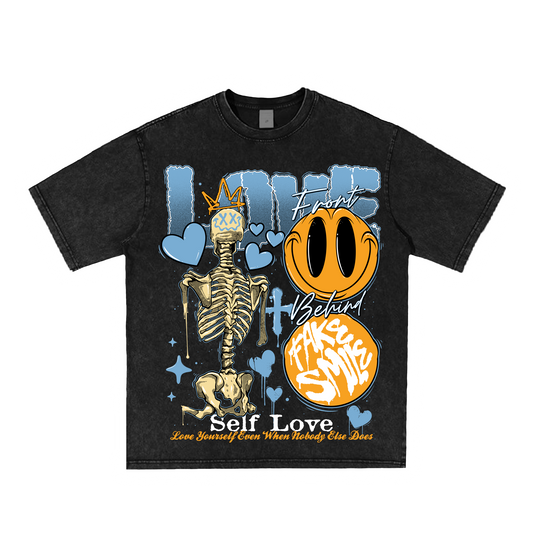 "Love Blue" Oversized Tee