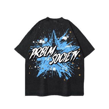 "Blue Bareface" Oversized Tee